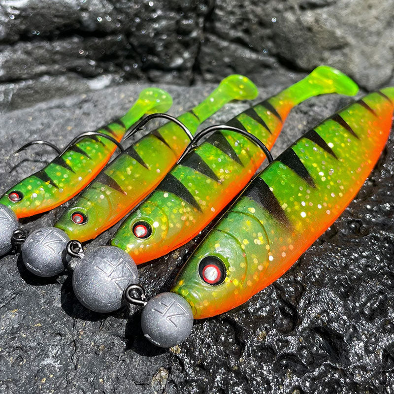 Barsch-Dekor Gummifische Glasaugen