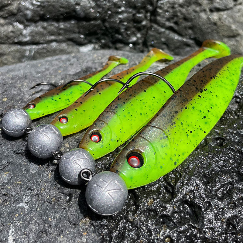 Glasaugen Gummifische Braun-Grün