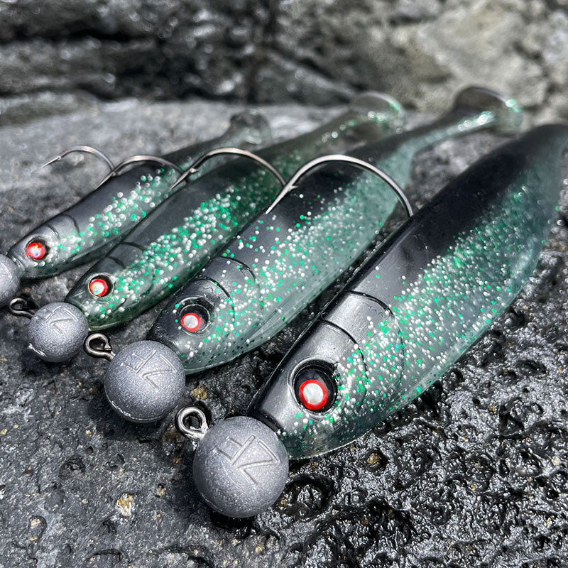 Gummifische Glasaugen Schwarz
