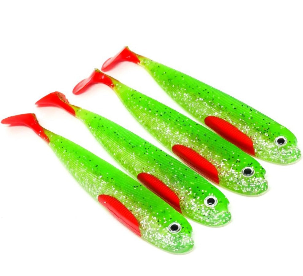 Gummifische Zanderfang Tiefseetaucher grün rot