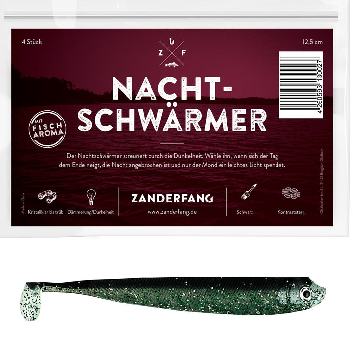 Zander Gummifische zum Zanderangeln - 4 Stück in 12,5 cm