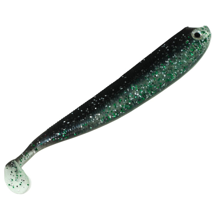 schwarzer Gummifisch für Zander in 12,5cm