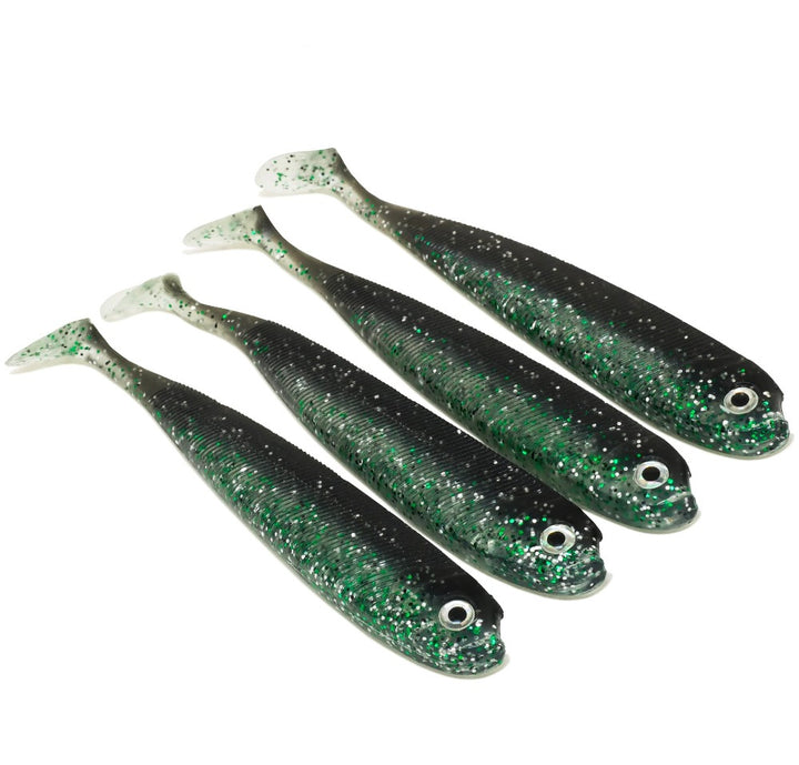 Gummifische für Zander schwarz nachts