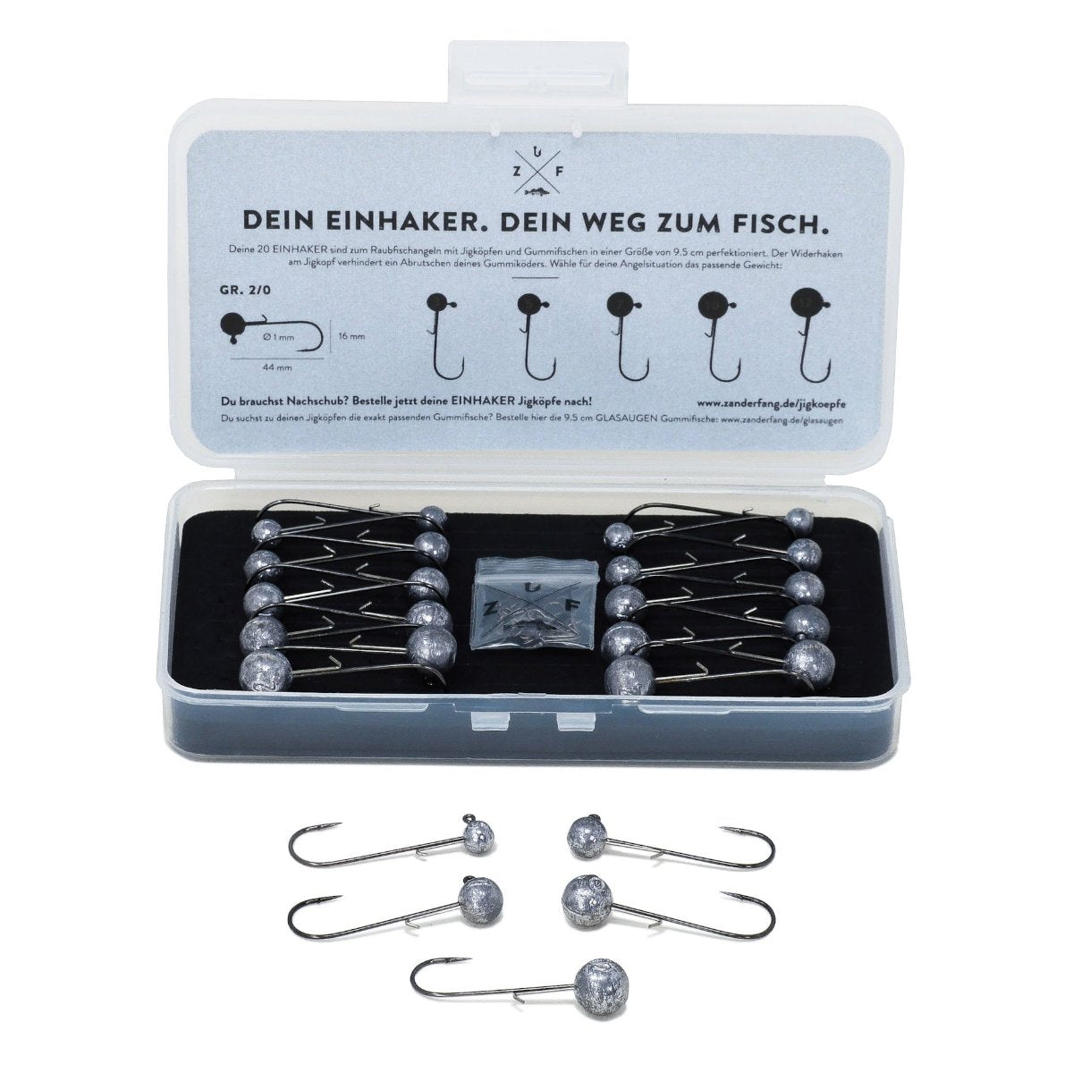 Jigs Box mit Einhängern
