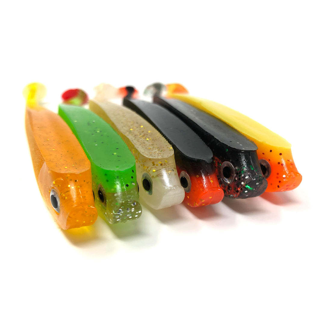 Zander Gummifisch mit UV und ohne