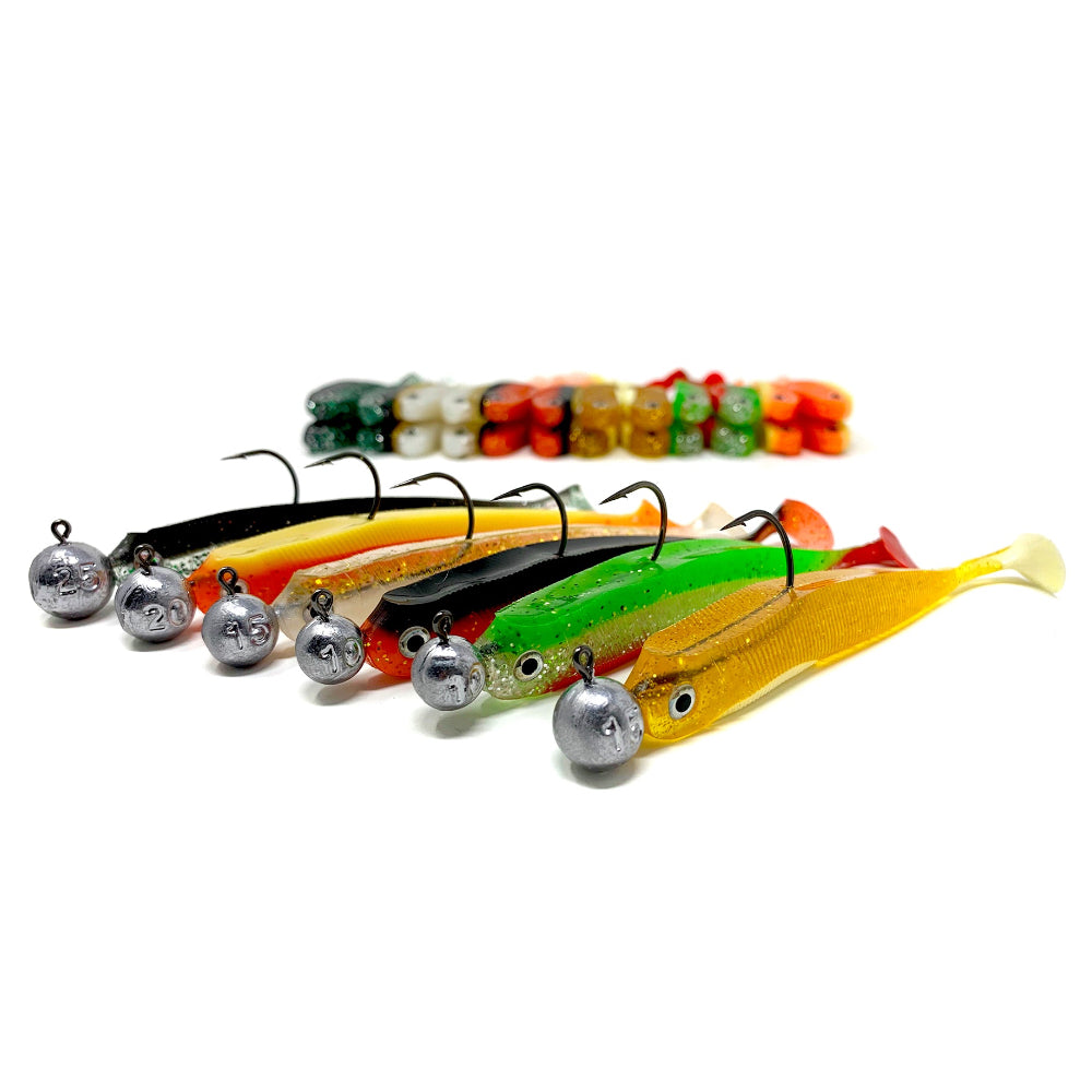 Gummifische mit Jigkopf