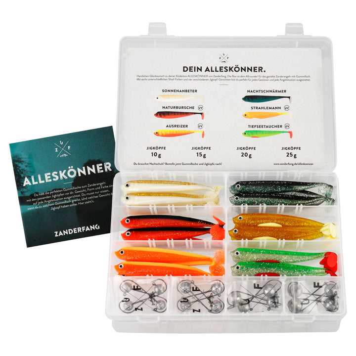 Allekönnerbox Gummifisch Set von Zanderfang