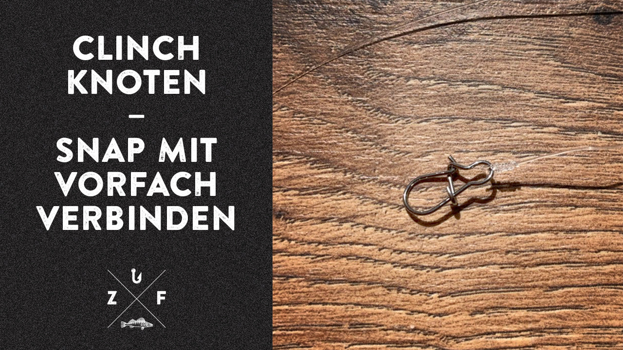 Vorfach mit Einhänger zum Angeln verbinden