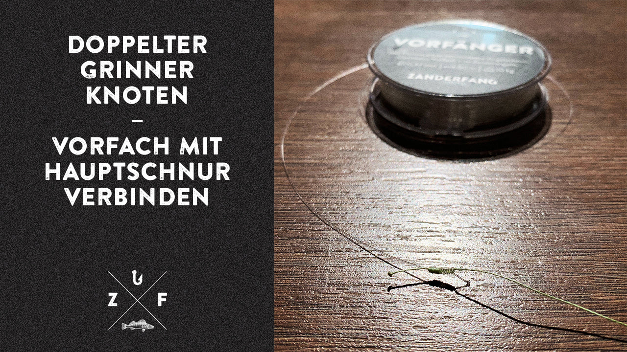 Hauptschnur mit Vorfach verbinden Knoten Angel Video