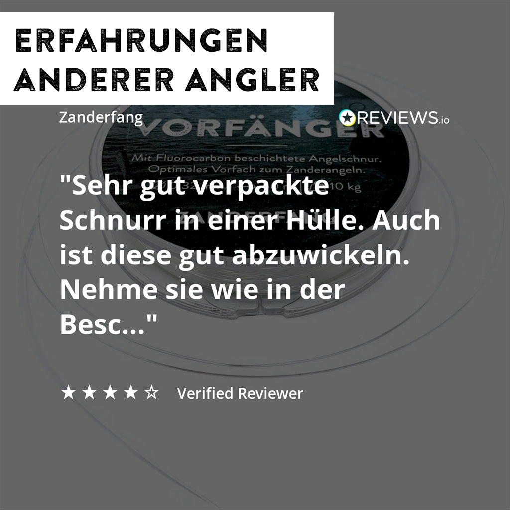 Zander Vorfach Fluorocarbon Angelschnur beschichtet - 50m Vorfänger