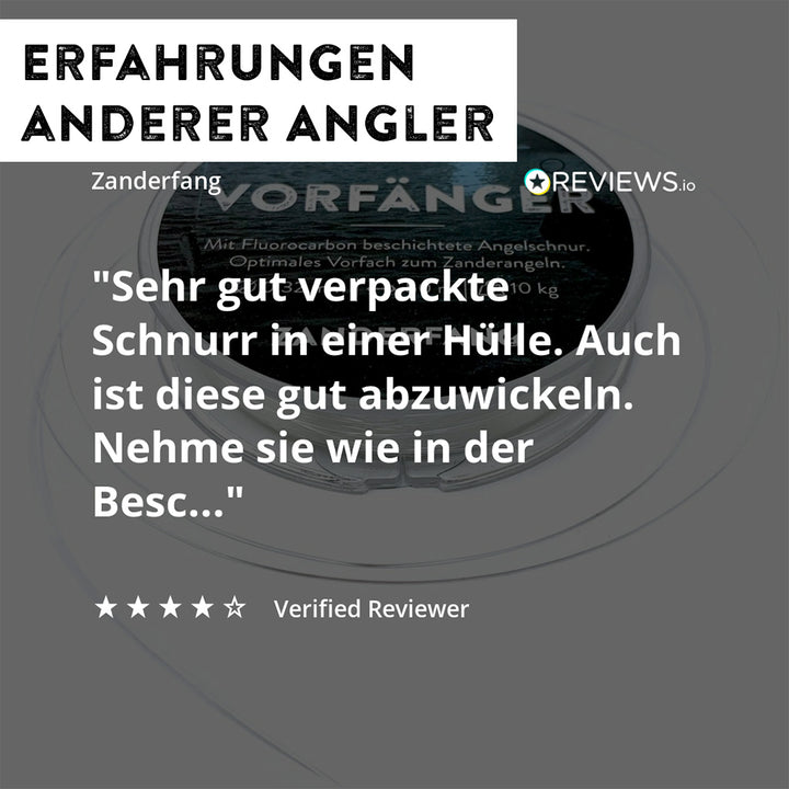 Zander Vorfach Fluorocarbon Angelschnur beschichtet - 50m Vorfänger