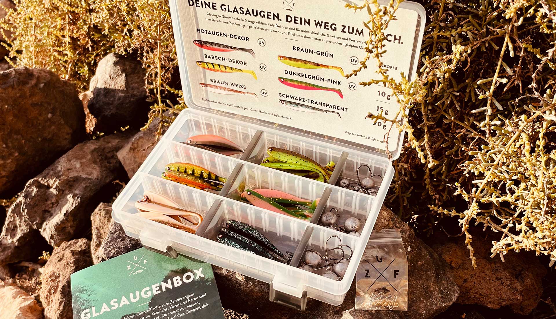 Gummifisch Box Zanderfang Glasaugen 
