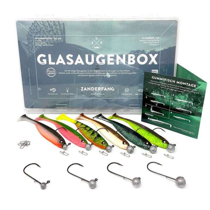 Glasaugenbox Zanderfang 15cm Gummifische