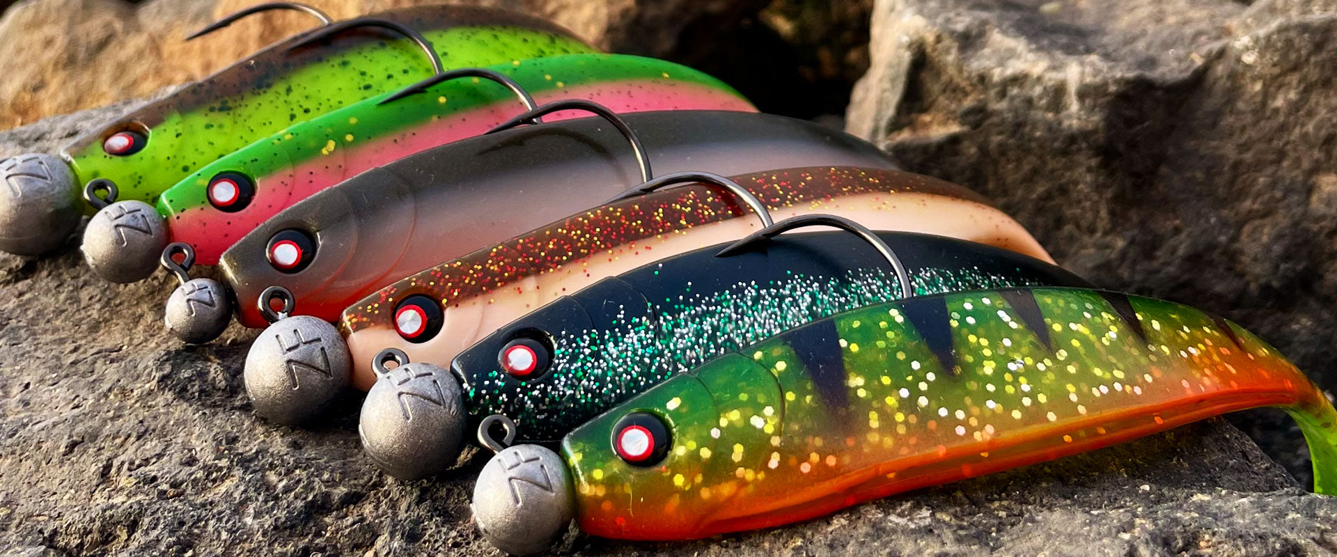 Farben zum Zanderangeln Gummifische