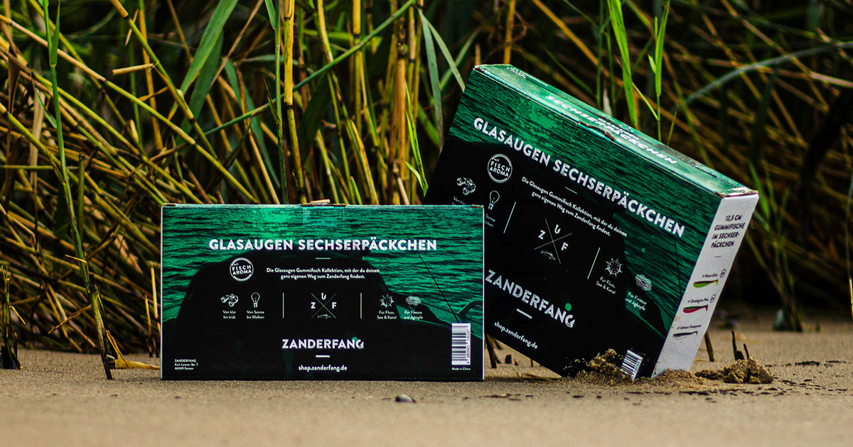 Gummifische-Set Glasaugen von Zanderfang