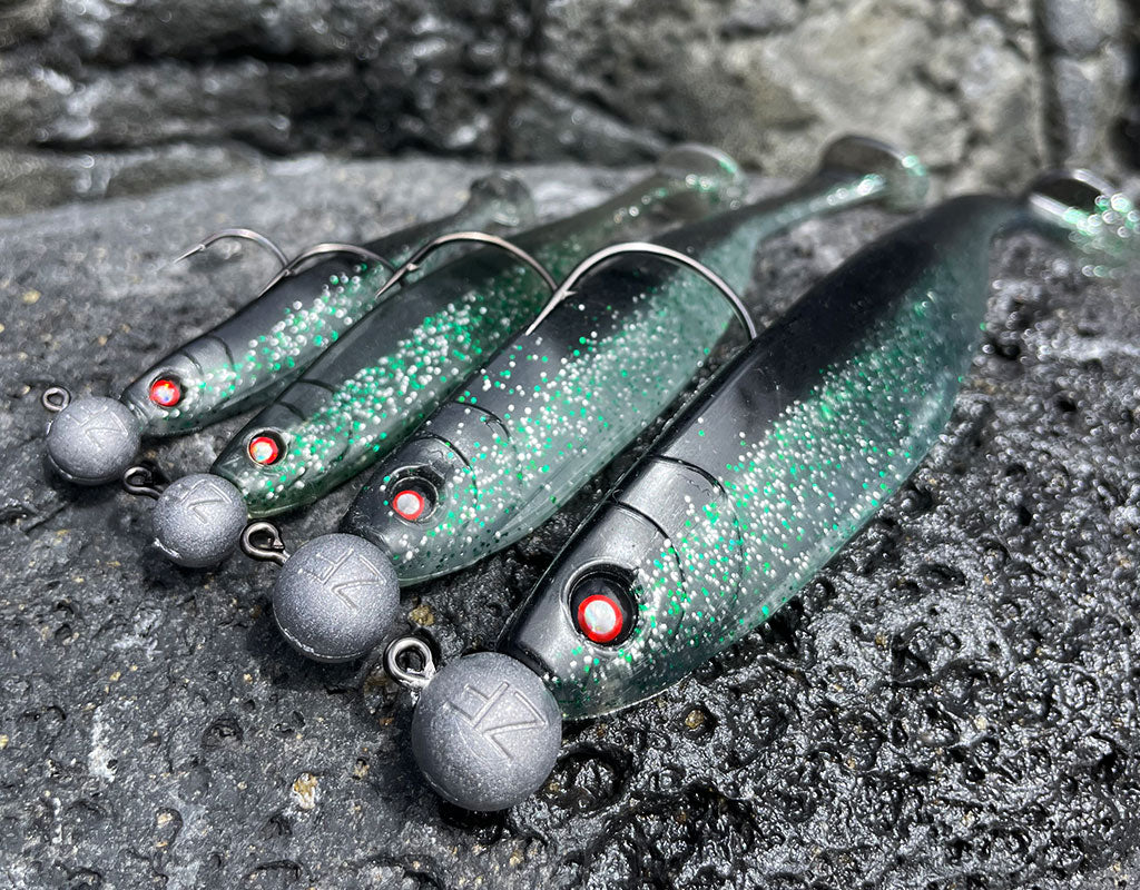 Gummifische Glasaugen Schwarz