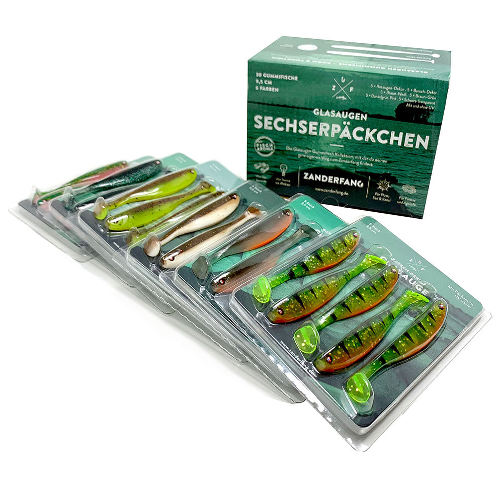 Gummifisch Set zum Angeln auf Zander und Barsch
