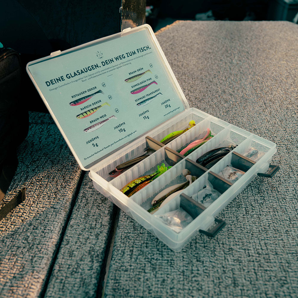 Gummifisch Box Zander Glasaugenbox