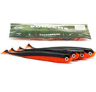 Gummifische Zanderfang schwarz rot UV