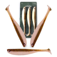 Gummifisch für Zander in Weiß-Braun in der Größe 15,5cm