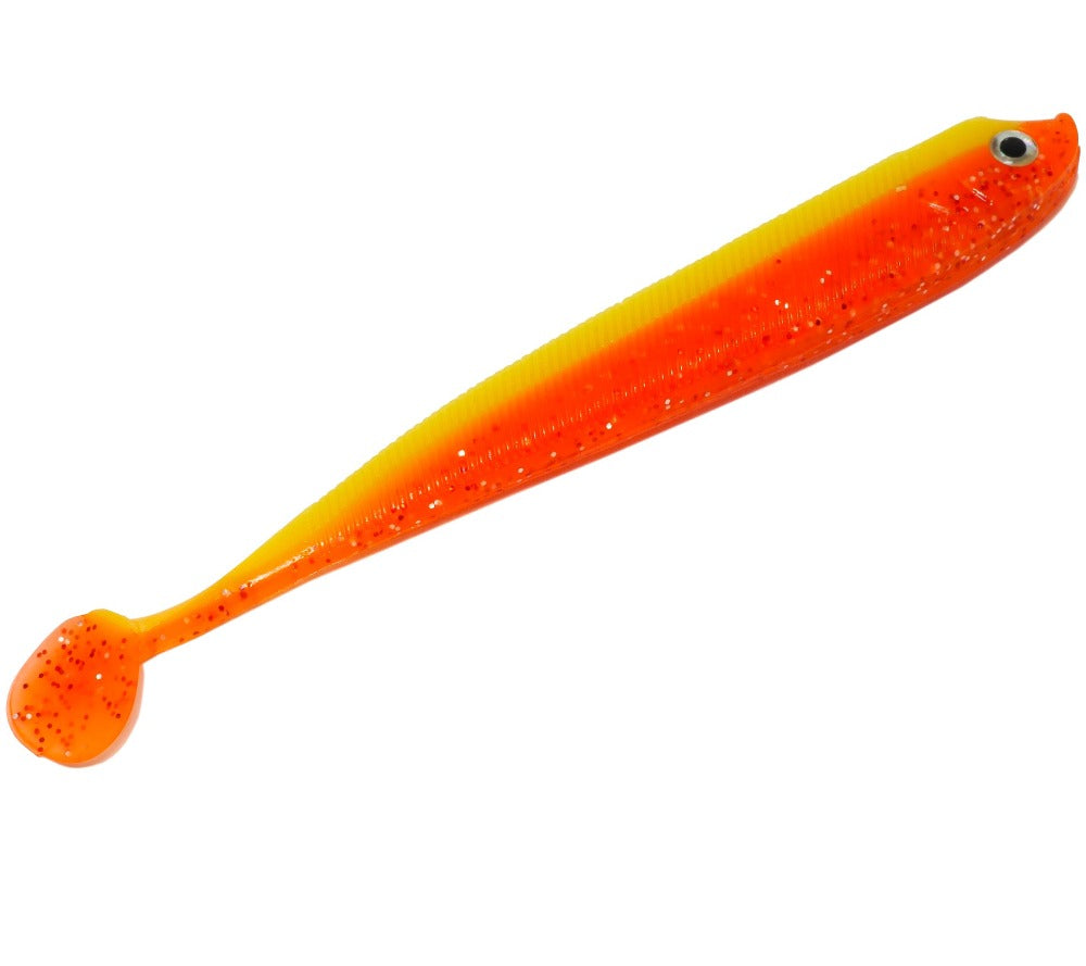 Gummifisch Zanderfang Ausreizer gelb orange