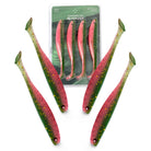 Zanderfang Glasauge in Pink-Grün 12cm Gummiköder