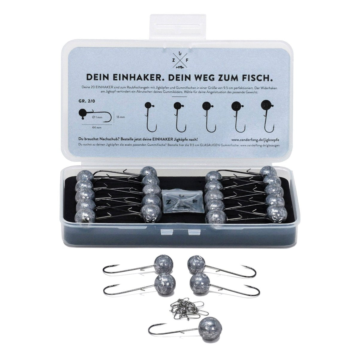 Jighaken Box Einhaker Zanderfang