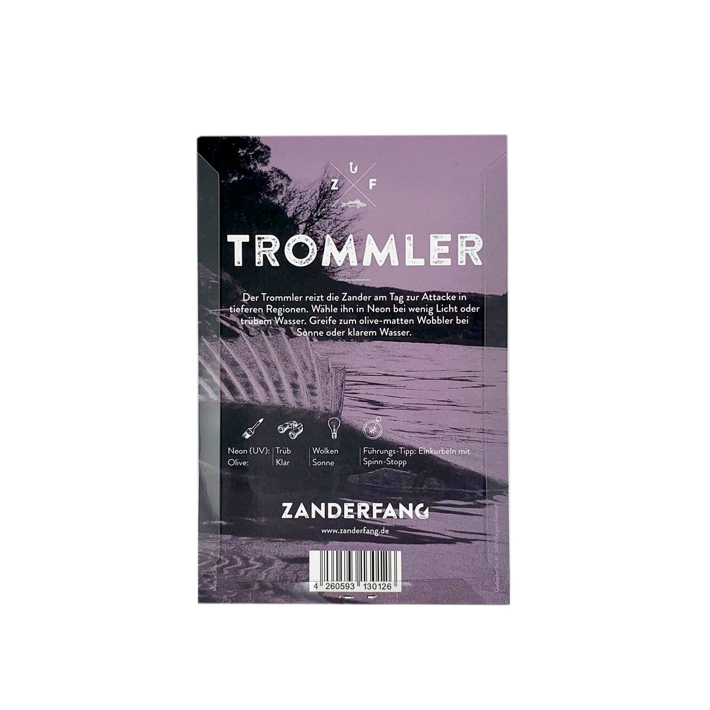 Wobbler für Zander + Barsch tieflaufend TROMMLER 9,5cm | 9,5g