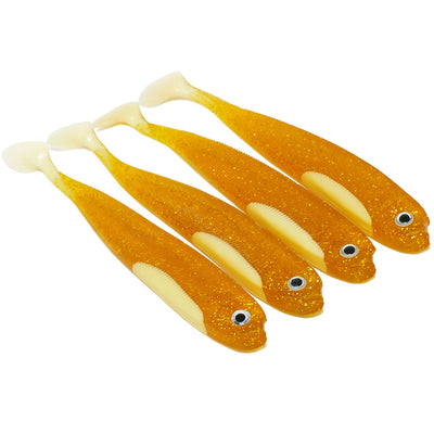 Zander Gummifische zum Zanderangeln | 12,5cm. 4 Stück.